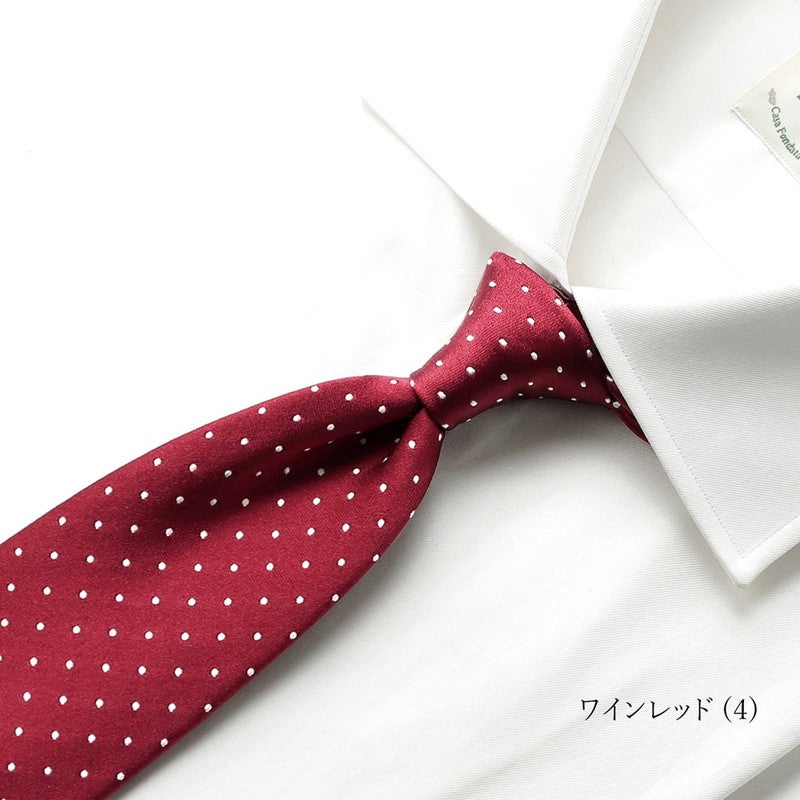 通年定番品】シルクサテンドットネクタイ／1070（10colors） | LUIGI
