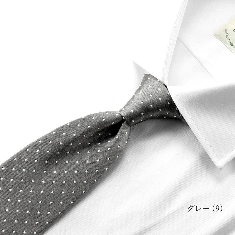 通年定番品】シルクサテンドットネクタイ／1070（10colors） | LUIGI