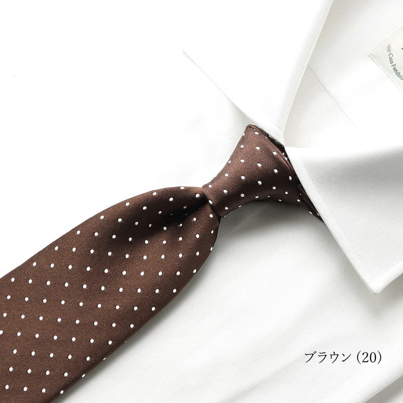 通年定番品】シルクサテンドットネクタイ／1070（10colors） | LUIGI