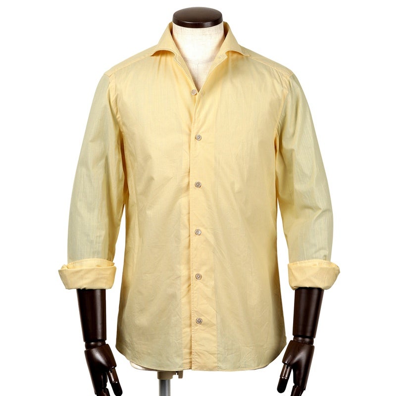 Luigi Borrelliリネンコットンシャツ 15 1/2 39黄 SHIRTS | LUIGI BORRELLI TOKYO