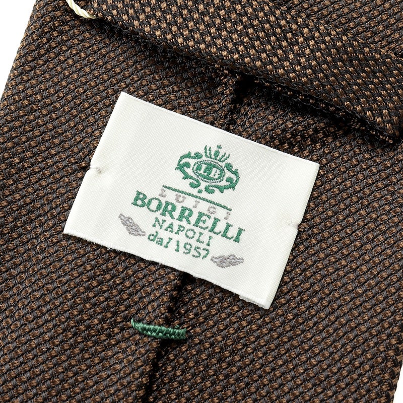 26SS シルクホップサックソリッドネクタイ／9088（ブラウン） | LUIGI
