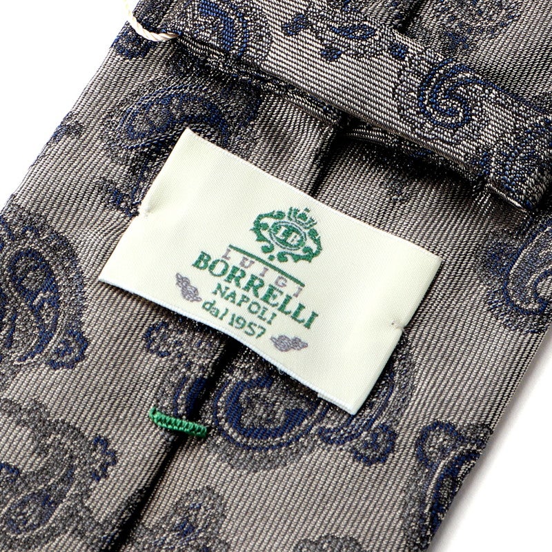 26-27AW シルクツイルペイズリー柄ネクタイ／504（ベージュ×ダーク
