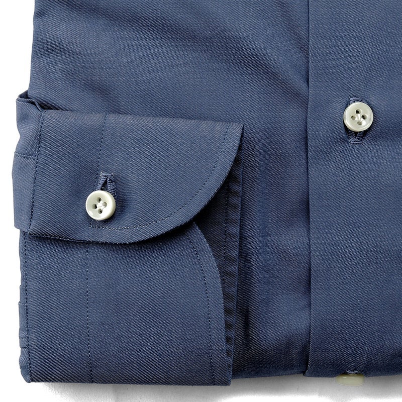 26-27AW コットンシャンブレーホリゾンタルカラードレスシャツ／FELICE